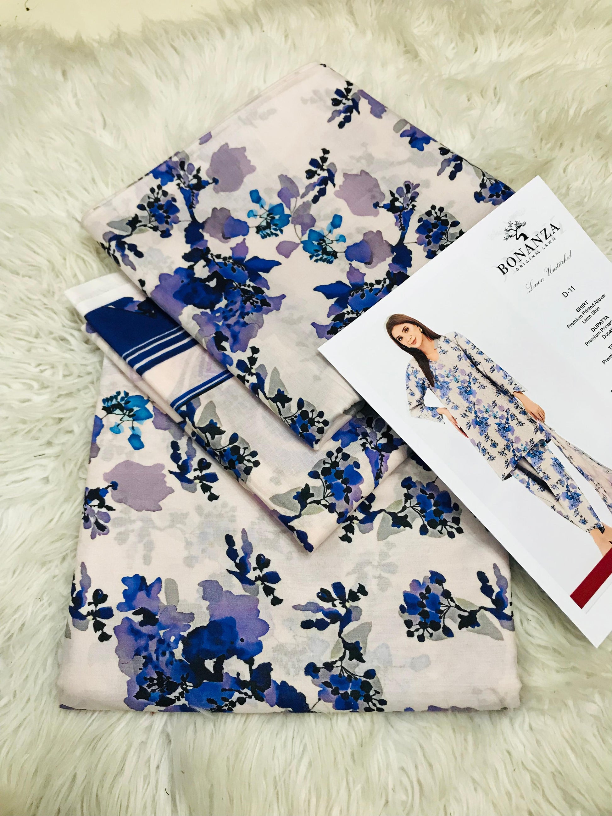 BONANZA SATRANGI LAWN 3PC