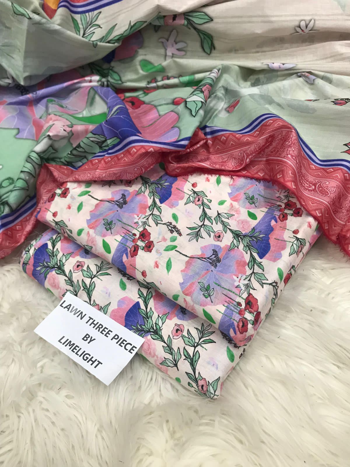 LIMELIGHT PRINTED LAWN 3 PC