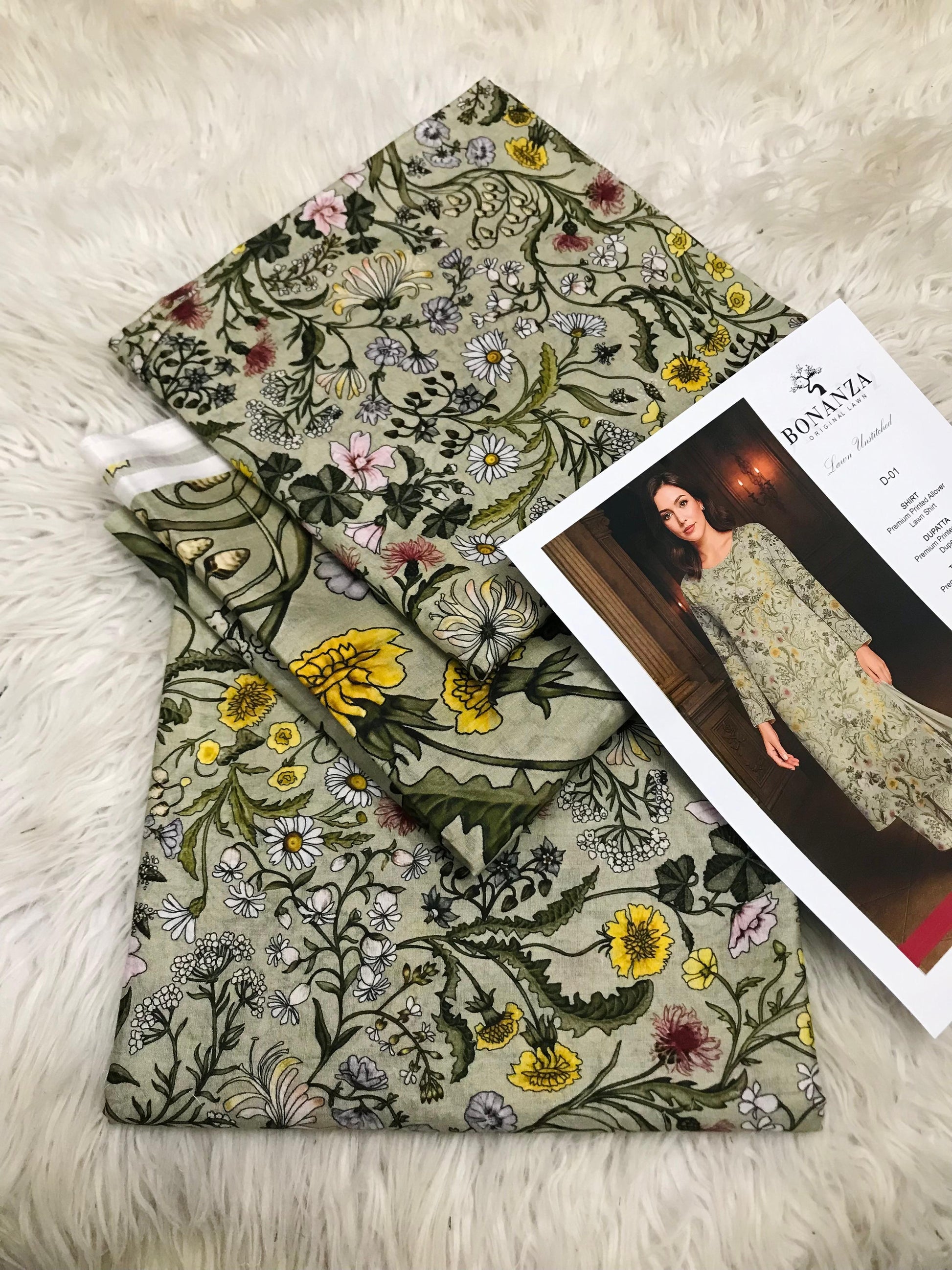 BONANZA SATRANGI LAWN 3PC