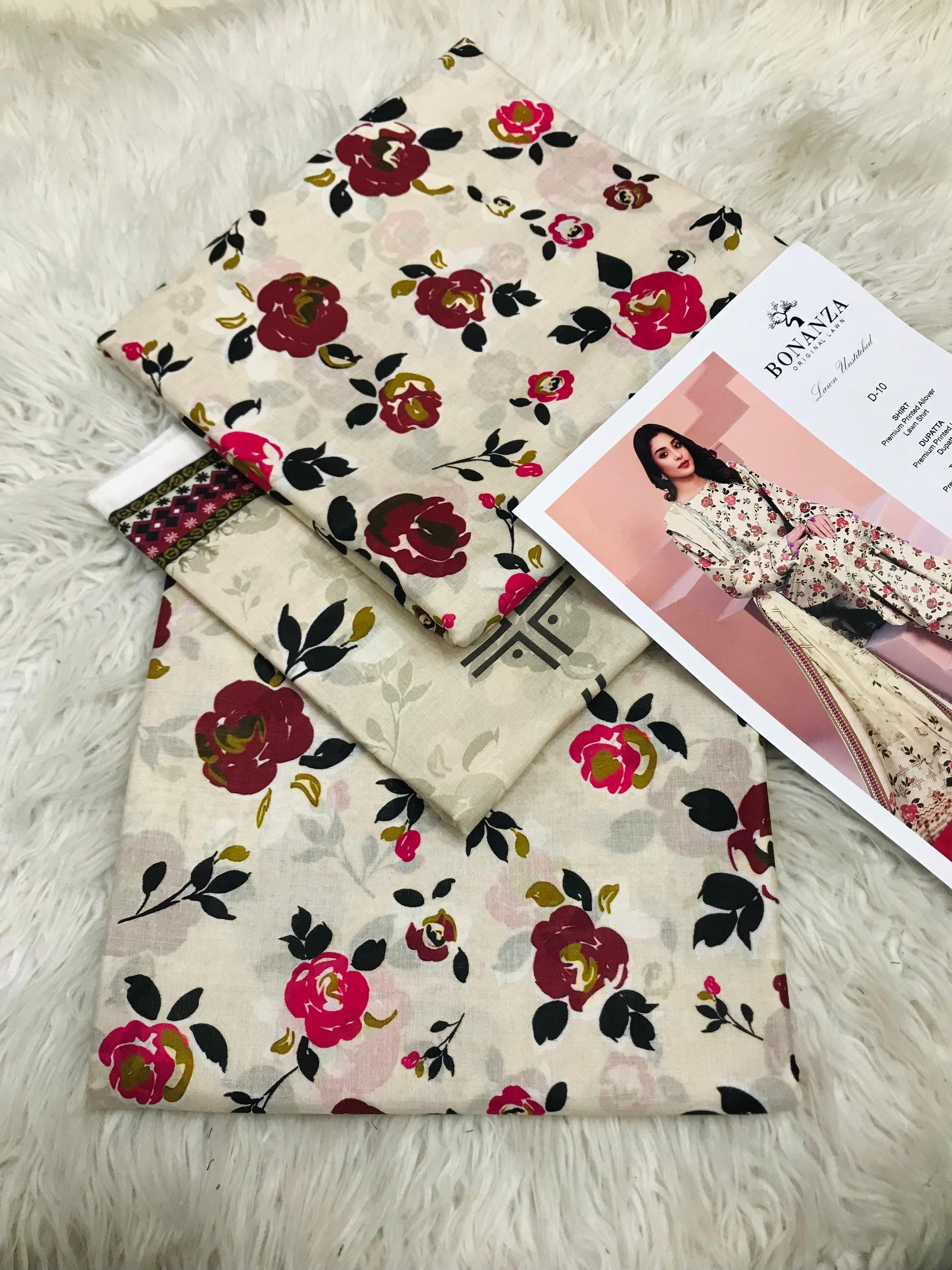 BONANZA SATRANGI LAWN 3PC