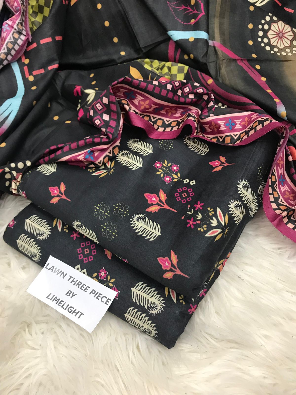LIMELIGHT PRINTED LAWN 3 PC