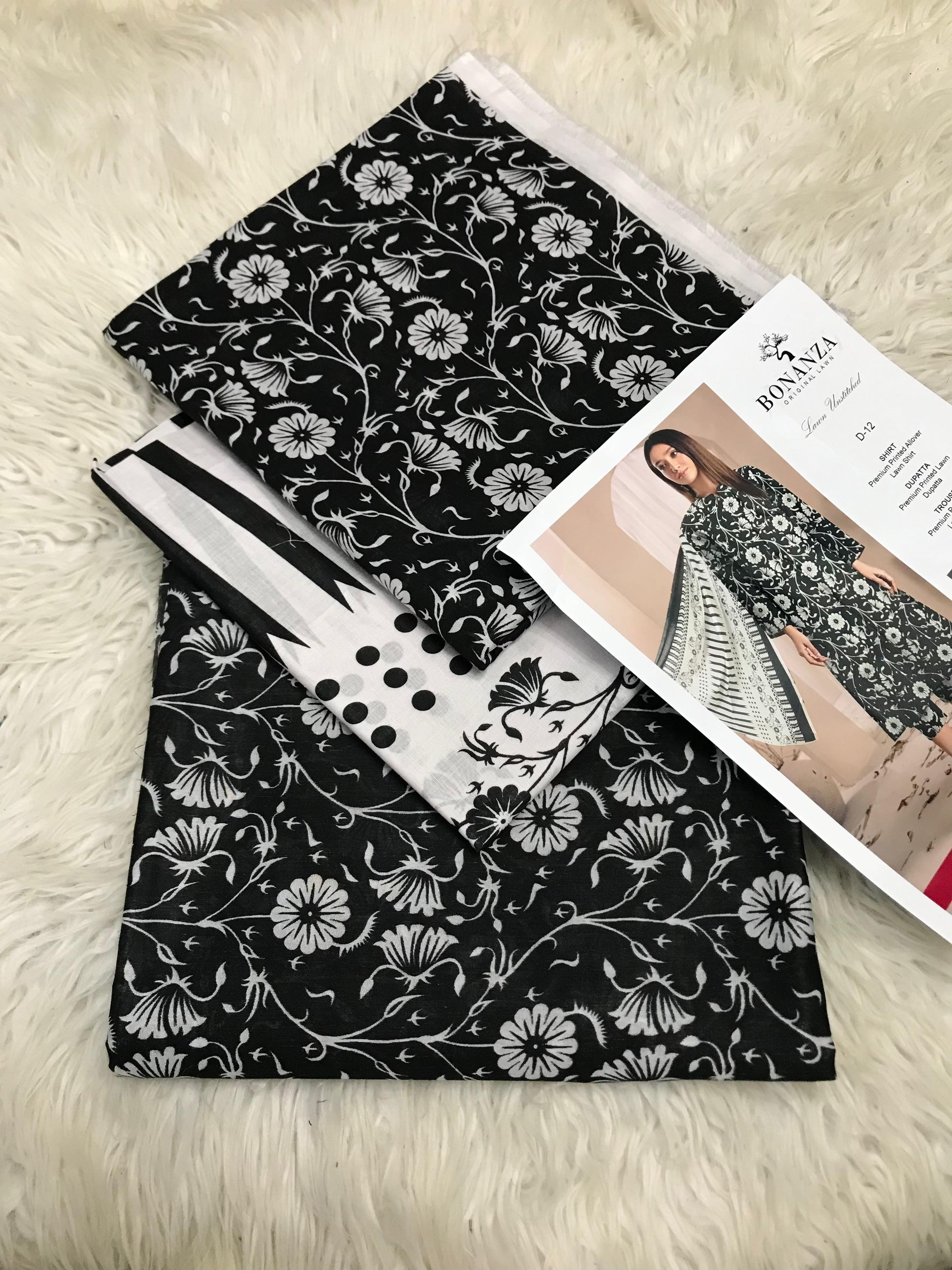 BONANZA SATRANGI LAWN 3PC