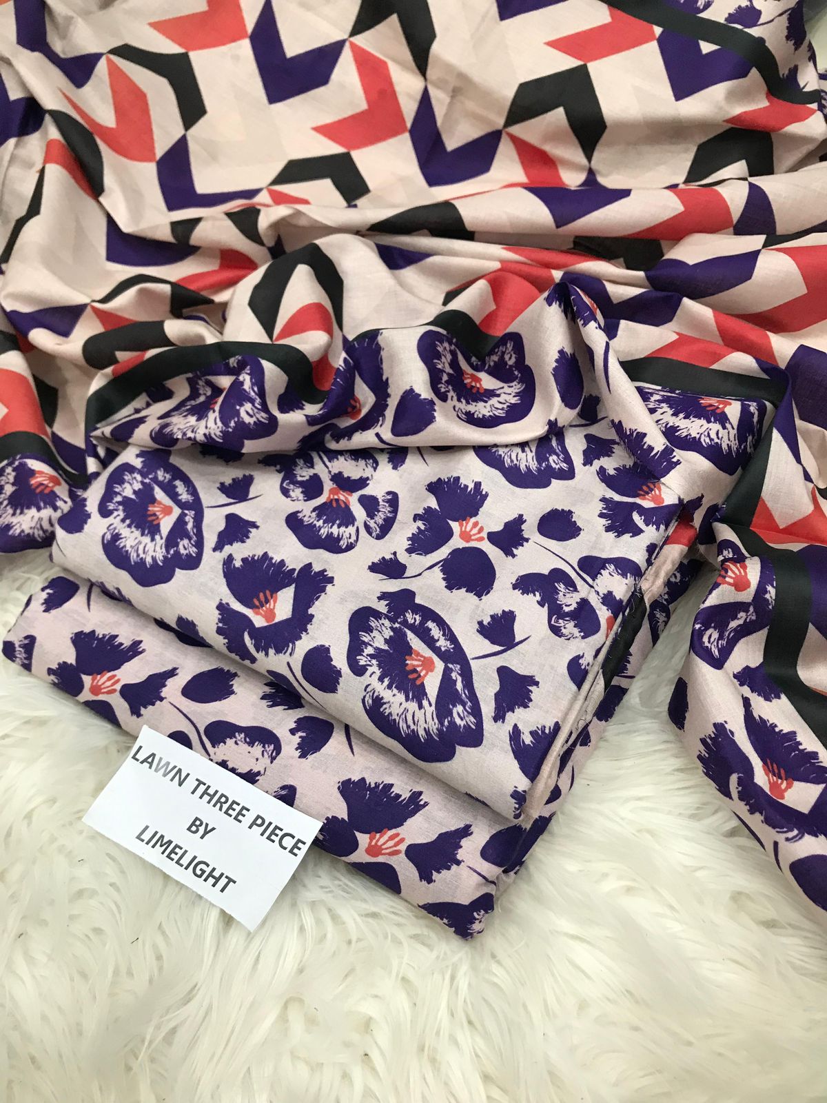 LIMELIGHT PRINTED LAWN 3 PC