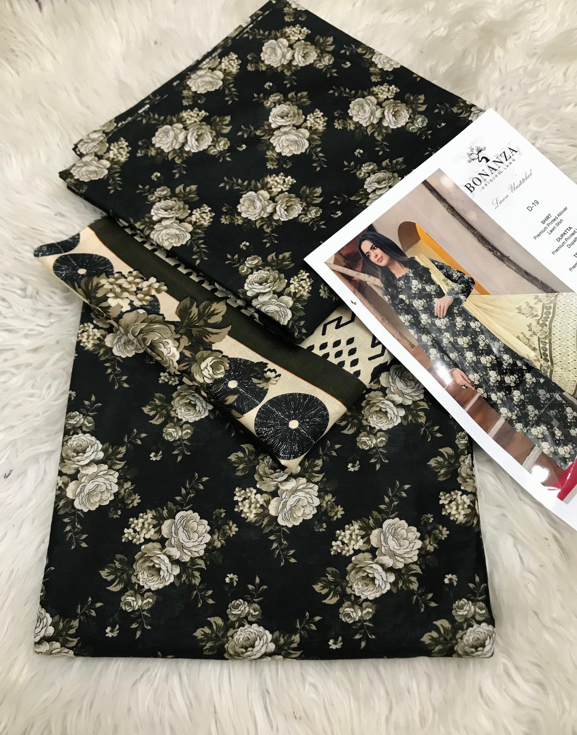 BONANZA SATRANGI LAWN 3PC