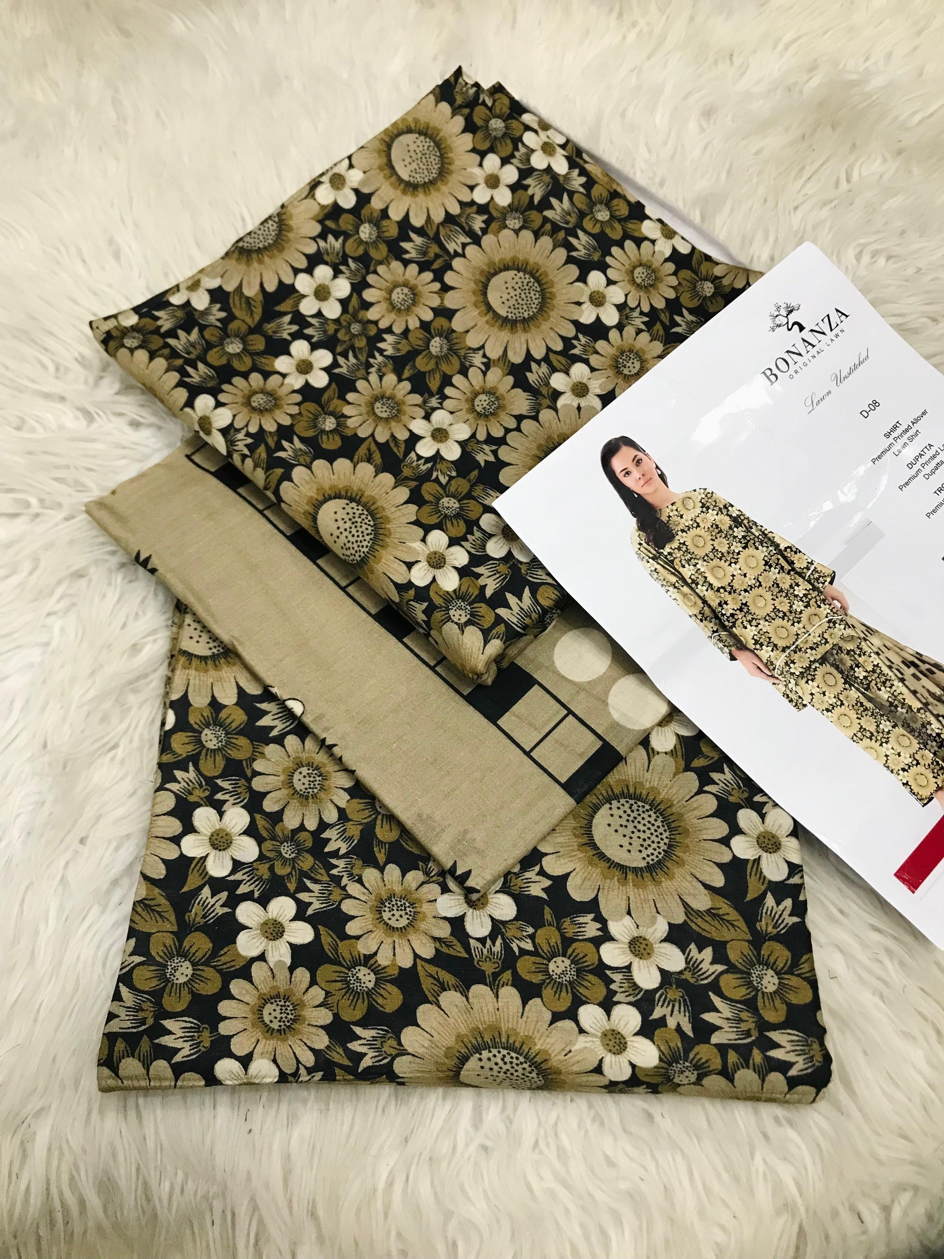 BONANZA SATRANGI LAWN 3PC